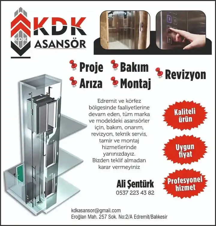 KDK Asansör ekibi